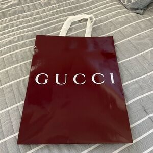Gucci Burgundy Shopping Bag NWT